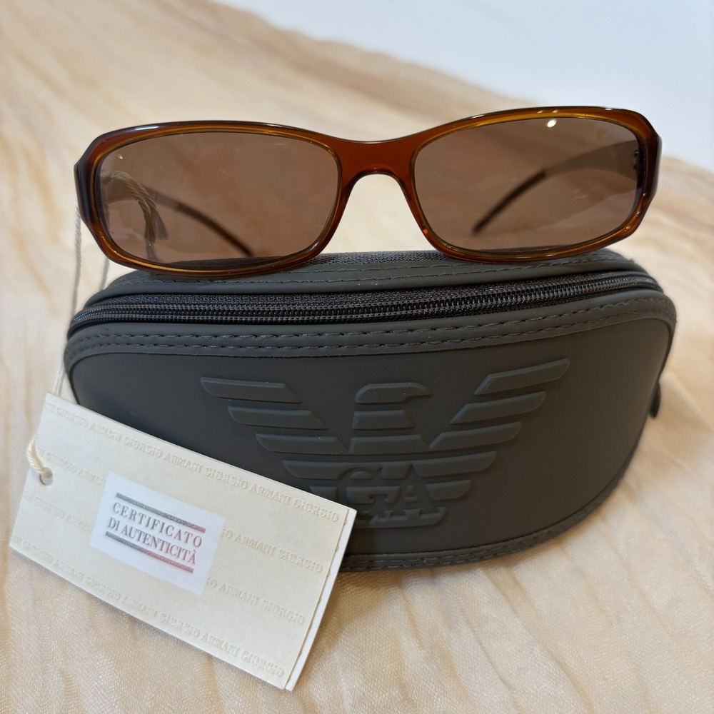 Emporio Armani Small Oval Copper/Tinted Sunglasses  EA9200S